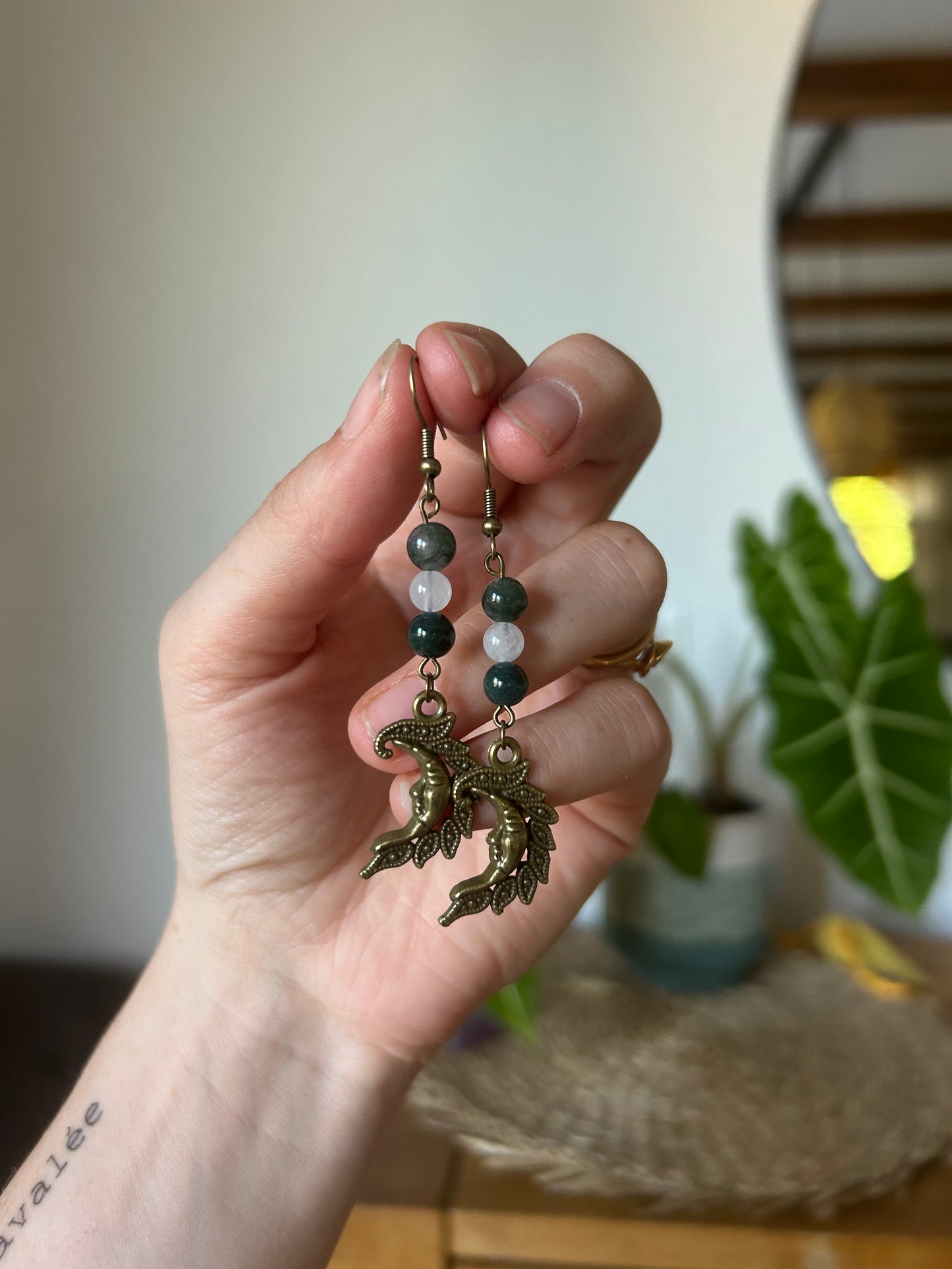 Boucle d’oreille Gaia luna