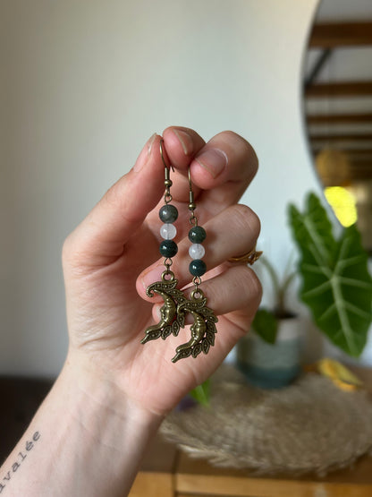 Boucle d’oreille Gaia luna