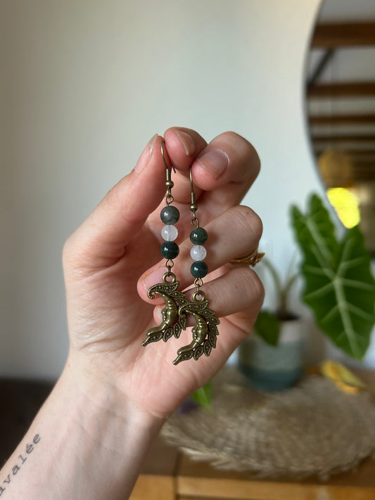 Boucle d’oreille Gaia luna
